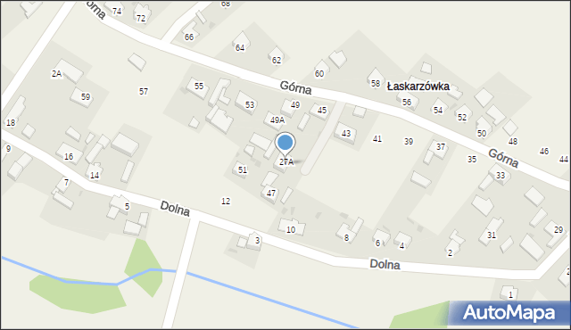 Rudno, Górna, 47a, mapa Rudno