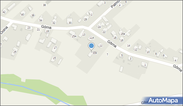 Rudno, Górna, 9, mapa Rudno