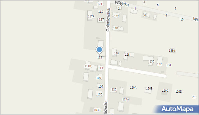 Rurzyca, Goleniowska, 113, mapa Rurzyca