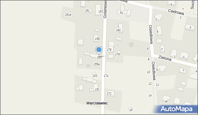 Rurzyca, Goleniowska, 155, mapa Rurzyca