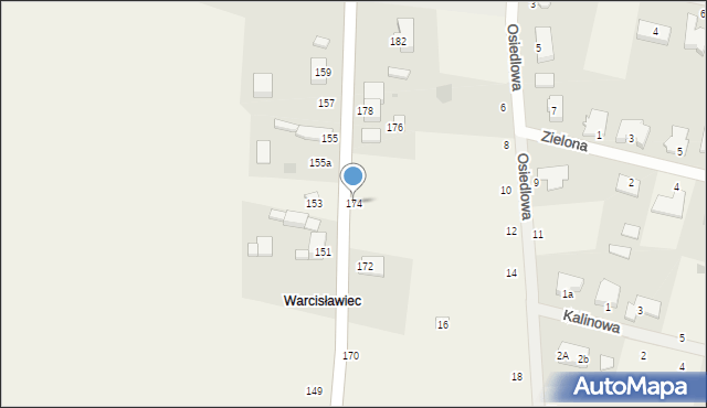 Rurzyca, Goleniowska, 174, mapa Rurzyca