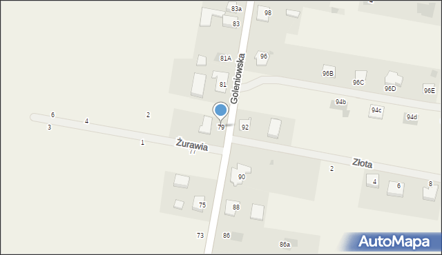 Rurzyca, Goleniowska, 79, mapa Rurzyca