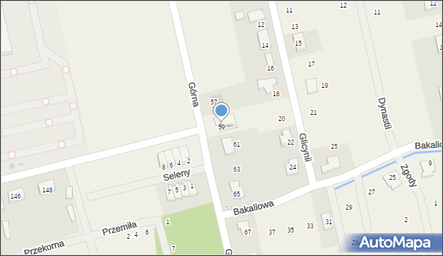 Rusiec, Górna, 59, mapa Rusiec