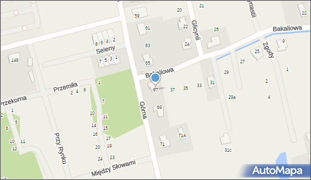 Rusiec, Górna, 67, mapa Rusiec