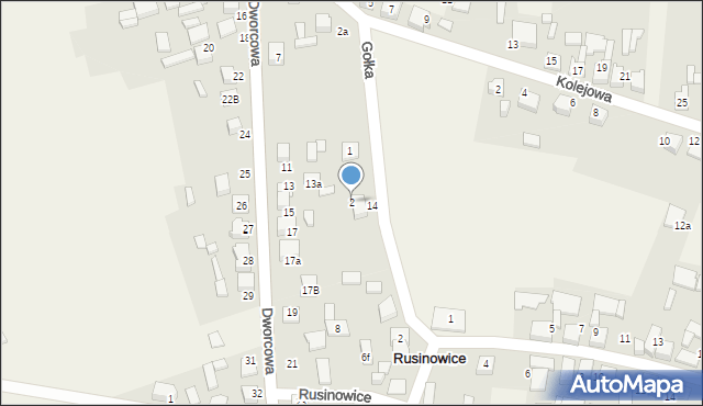 Rusinowice, Gołka Henryka, ks., 2, mapa Rusinowice