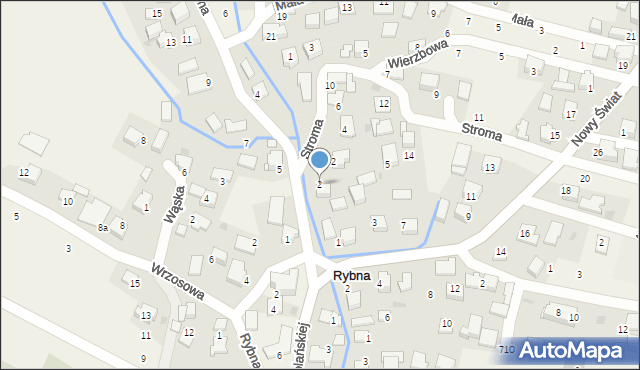Rybna, Górna, 2, mapa Rybna