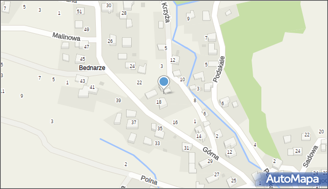 Rybna, Górna, 20, mapa Rybna