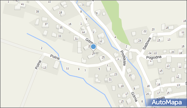 Rybna, Górna, 27, mapa Rybna