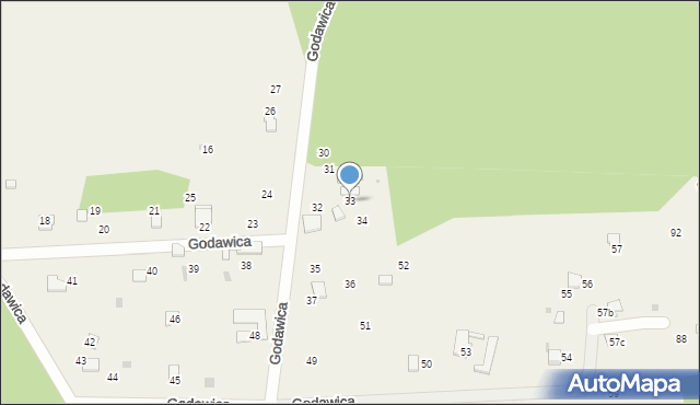 Ryczówek, Godawica, 33, mapa Ryczówek