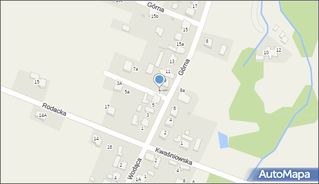 Ryczówek, Górna, 7, mapa Ryczówek