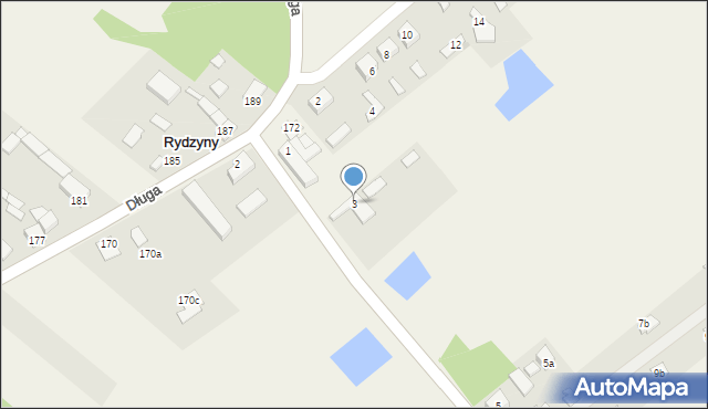 Rydzyny, Górna, 3, mapa Rydzyny