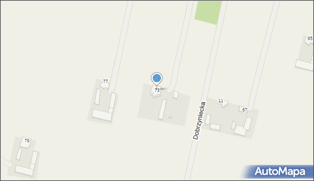 Rzakta, Górska, 73, mapa Rzakta