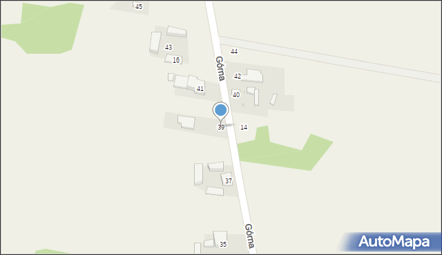 Rząśnia, Górna, 39, mapa Rząśnia