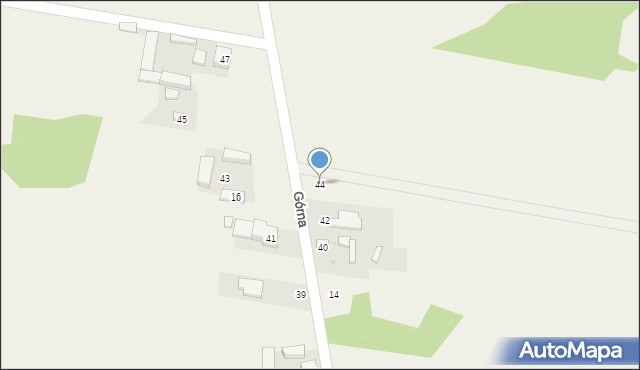 Rząśnia, Górna, 44, mapa Rząśnia