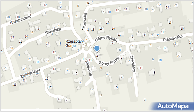 Rzeszotary, Górny Rynek, 4, mapa Rzeszotary