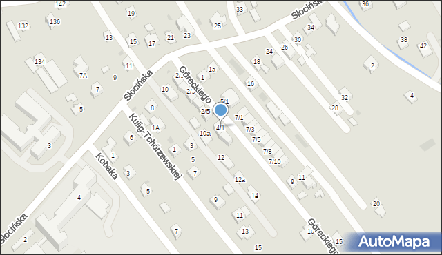 Rzeszów, Góreckiego Jana, 4/1, mapa Rzeszów