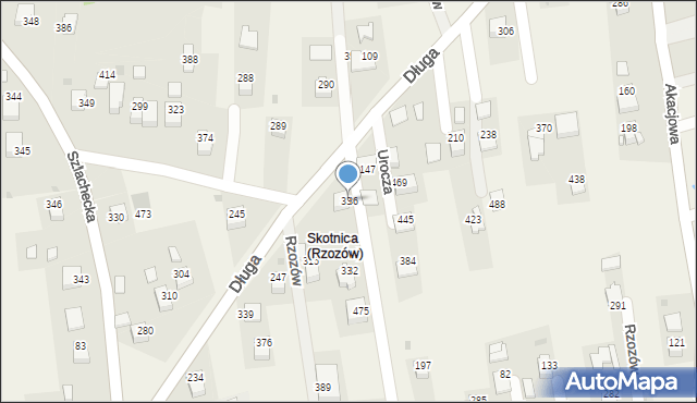 Rzozów, Gościnna, 2, mapa Rzozów