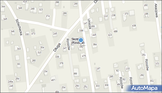 Rzozów, Gościnna, 6, mapa Rzozów