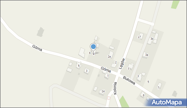 Rzuchów, Górna, 4, mapa Rzuchów