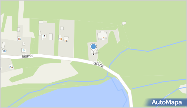 Rzuców, Górna, 4, mapa Rzuców