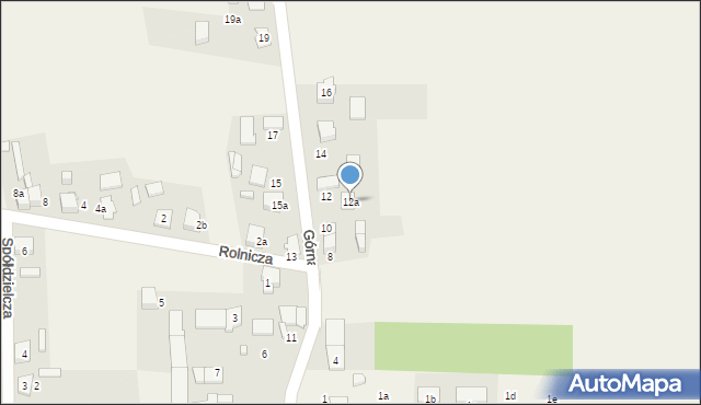 Sadów, Górna, 12a, mapa Sadów