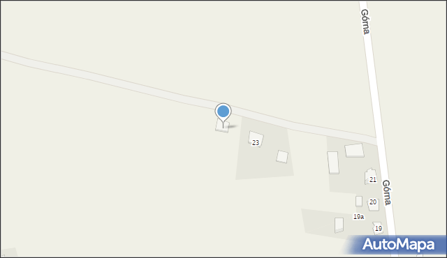 Sadów, Górna, 23a, mapa Sadów