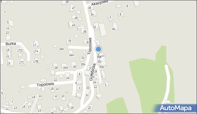 Sandomierz, Gołębicka, 30e, mapa Sandomierza