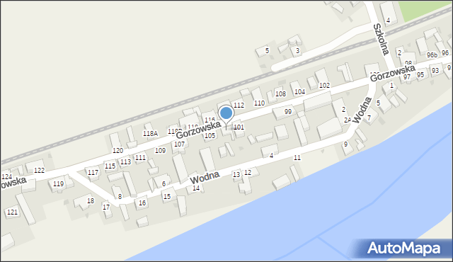 Santok, Gorzowska, 103, mapa Santok