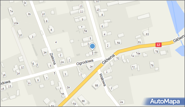 Serby, Gospodarcza, 1, mapa Serby