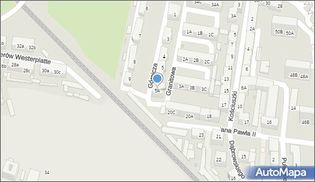 Siemianowice Śląskie, Górnicza, 5A, mapa Siemianowice Śląskie