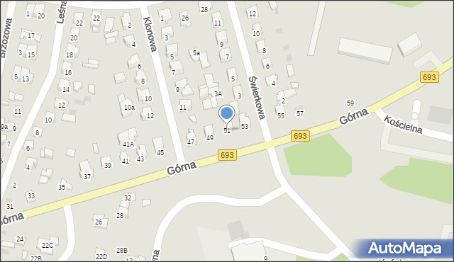 Siemiatycze, Górna, 51, mapa Siemiatycze