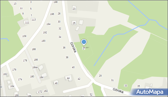 Siepraw, Górska, 27, mapa Siepraw