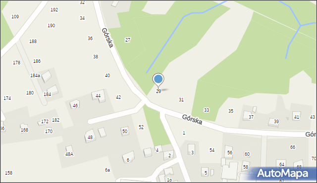 Siepraw, Górska, 29, mapa Siepraw