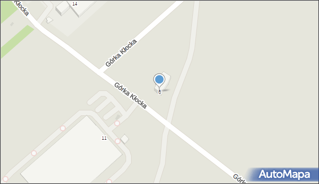 Sieradz, Górka Kłocka, 6, mapa Sieradz