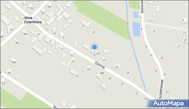 Sieradz, Górna, 11, mapa Sieradz