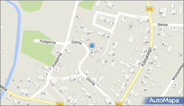 Sierpc, Górna, 8, mapa Sierpc