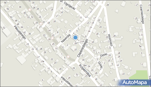 Siewierz, Górki, 14, mapa Siewierz