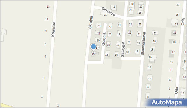 Skierdy, Gołębia, 15, mapa Skierdy