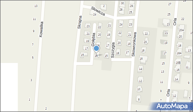 Skierdy, Gołębia, 16, mapa Skierdy