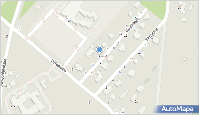 Skierniewice, Gójskiego Juliana Jerzego, por., 5, mapa Skierniewic