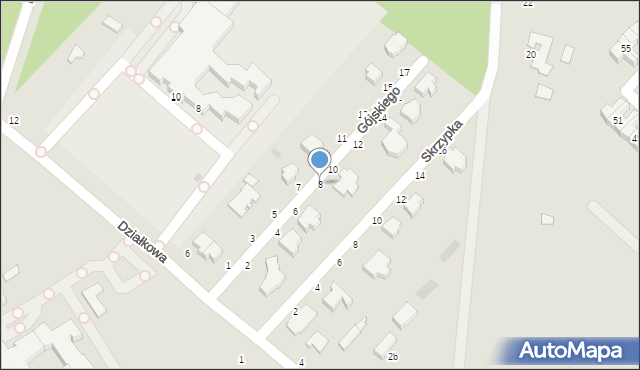 Skierniewice, Gójskiego Juliana Jerzego, por., 8, mapa Skierniewic
