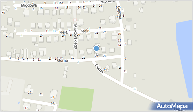 Skierniewice, Górna, 25, mapa Skierniewic