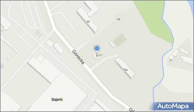 Skoczów, Górecka, 67, mapa Skoczów