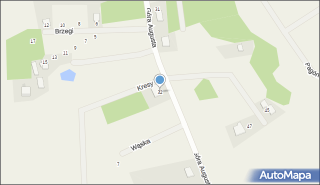 Skrzeszewo, Góra Augusta, 32, mapa Skrzeszewo