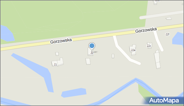 Skwierzyna, Gorzowska, 22, mapa Skwierzyna