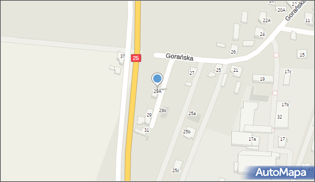 Ślesin, Gorańska, 29A, mapa Ślesin