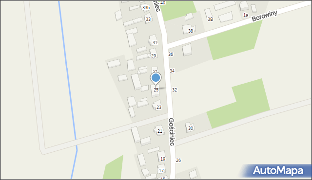 Słomków, Gościniec, 25, mapa Słomków