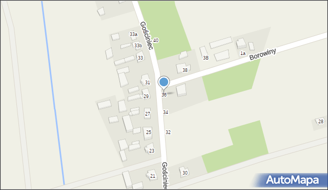 Słomków, Gościniec, 36, mapa Słomków