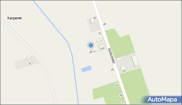 Słomków, Gościniec, 47, mapa Słomków