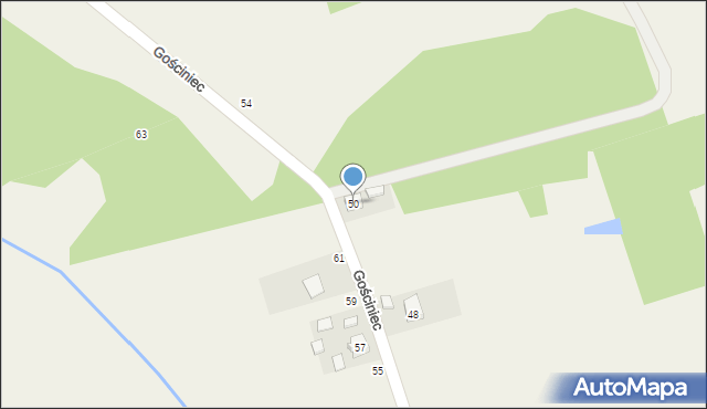 Słomków, Gościniec, 50, mapa Słomków